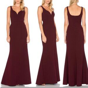 Jill Stuart Burgundy Dress/Gown, Sweetheart Neckline, Size 0